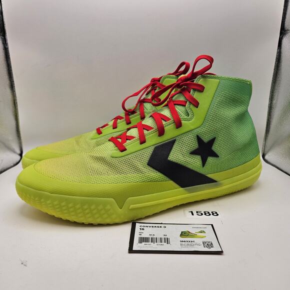 CONVERSE MEN\'S 16 ALL STAR PRO BB NOCTURNAL LIME VOLT 166322C NWOB GRINCH main image 5